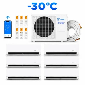 Zero 6 Zone Ductless heat pump