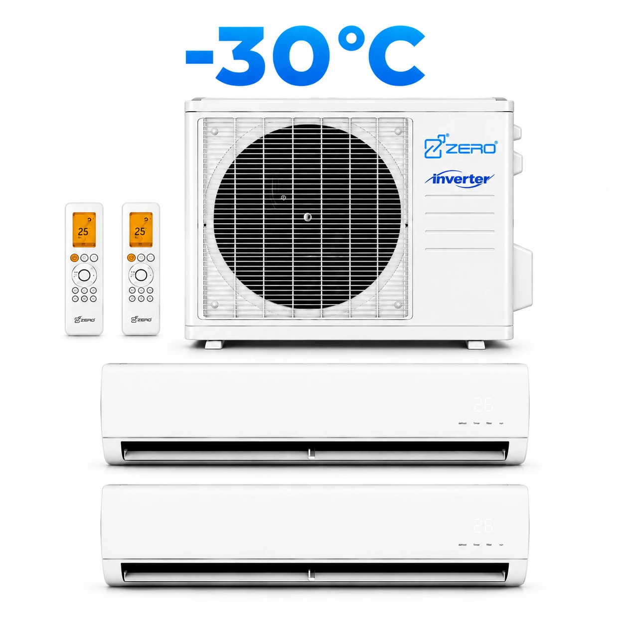 Zero Multi Zone Ductless Heat Pump System